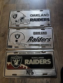 Raiders License Plates