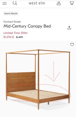 West Elm Bed Slats - king Bed