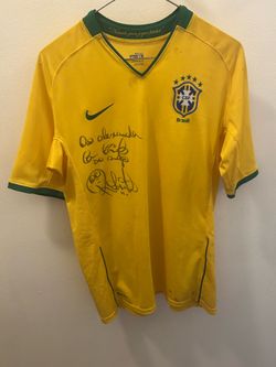 Signed Robinho - Brazil Jersey signed and worn by him in 2010