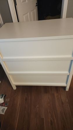 White Ikea 3 drawer dresser