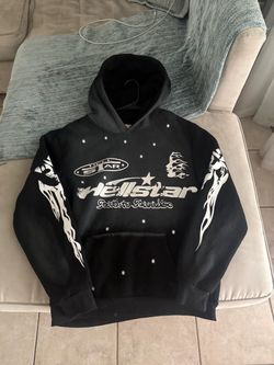 Hellstar Black Graphic Hoodie Size Medium