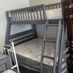 Twin Over Full Bunk Bed On Sale 