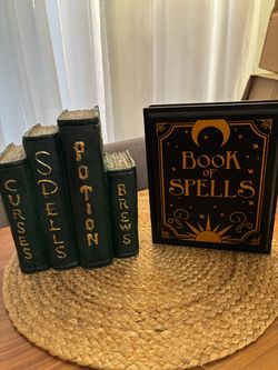 Halloween Spell Books decor
