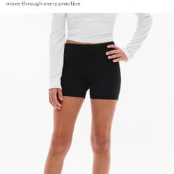 EUC Athleta Girl Chit Chat 3" Short - Black, Large/12