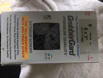 8x3” exterior screws for deck and fence