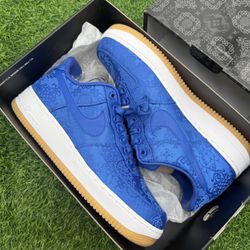New Nike Air Force 1 Low X CLOT “Blue Silk” Size 8.5