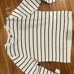 Large Striped Long Sleeve Knit