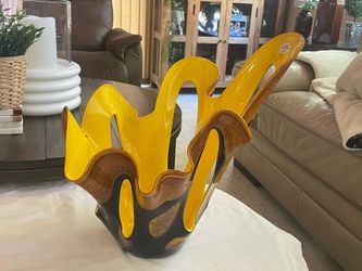 contemporary, hand-blown cased art glass sculpture/vase from the Jarek Kozlowsky Collection, handcrafted in Poland