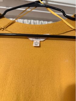 Yellow cardigan