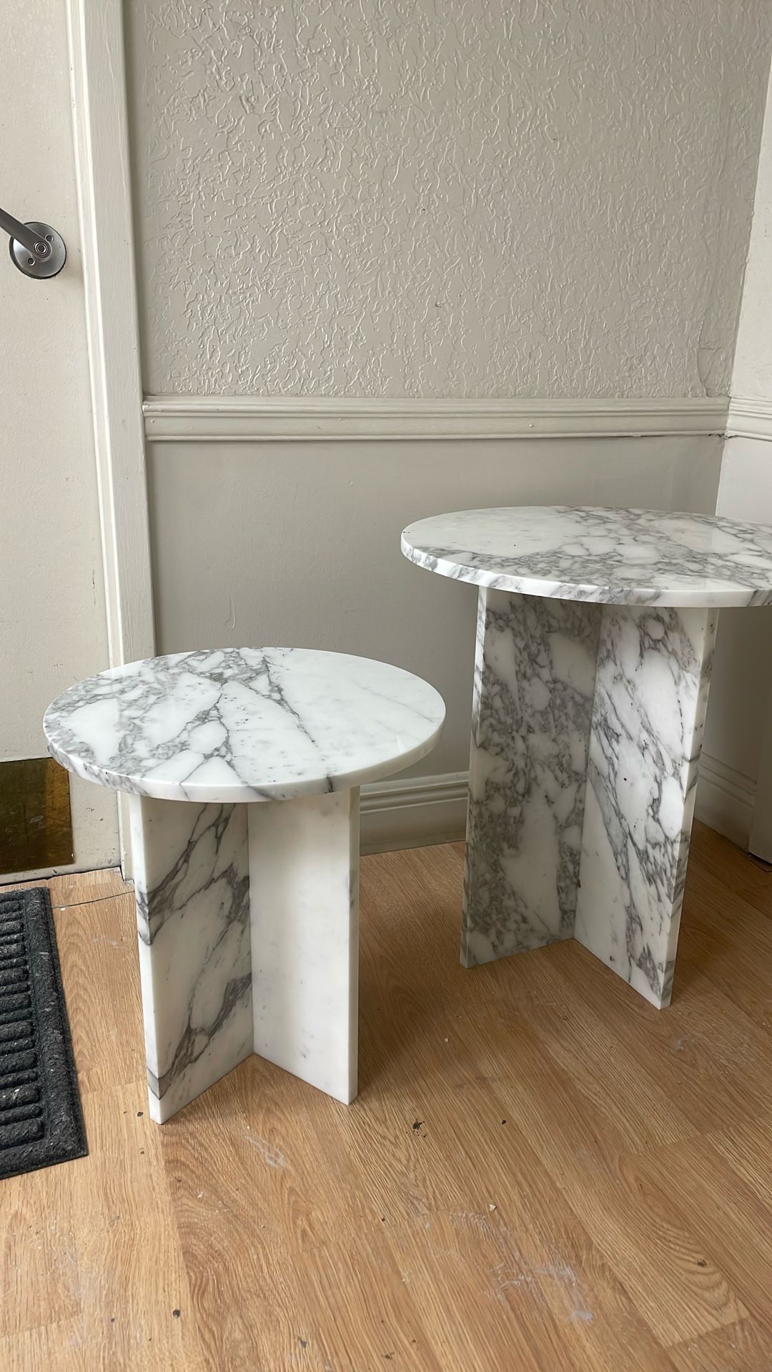 Free Stand Calacatta Marble Table