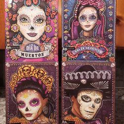 4 Barbie Dolls Dia De Muertos 
