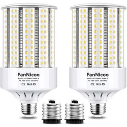 FanNicoo 2-Pack 50W Corn LED Light Bulb