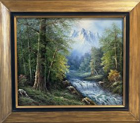 Whispers of the Mountain Stream Oil Painting