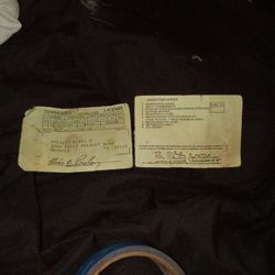 Elvis Presley operator license document ( Authentic)