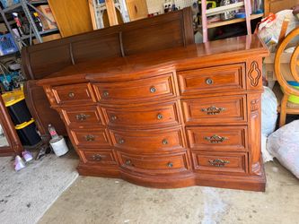 Dresser with mirror