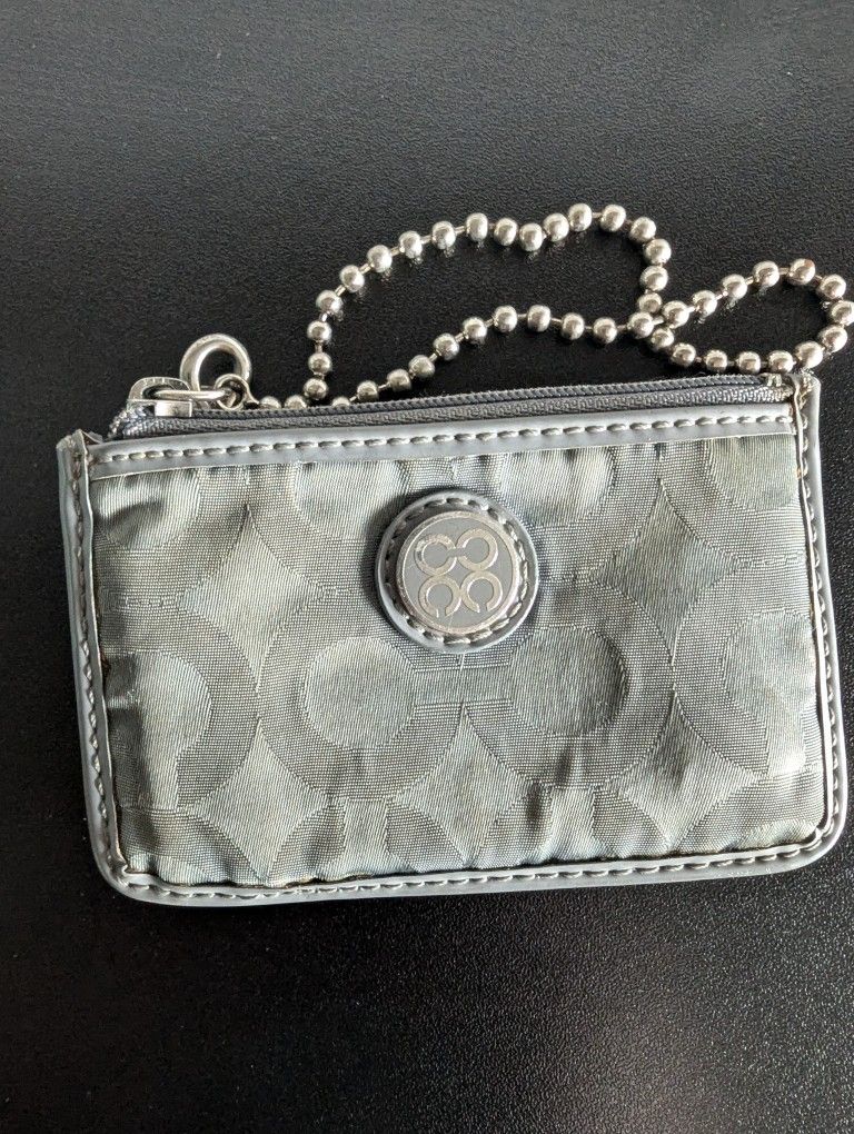 Coach Gray Wristlet