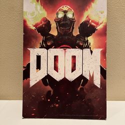 Bethesda Doom 2016 Licensed Wood Plaque Wall Decoration