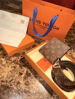 Louis Vuitton belt and wallet bundle