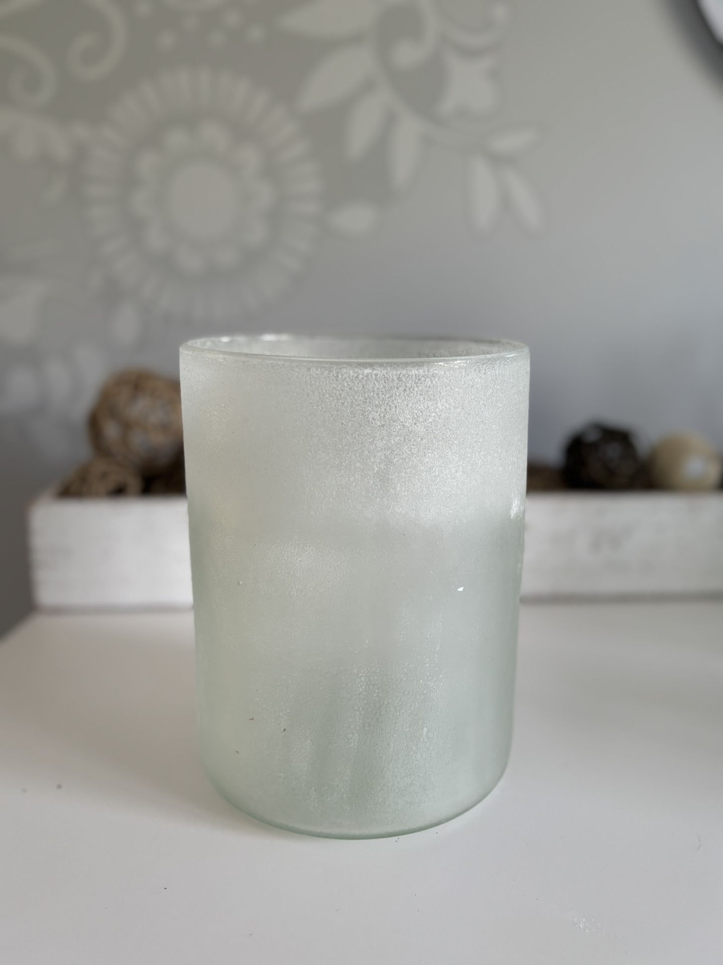 Gray Glass Jar Decor, Large - West Elm