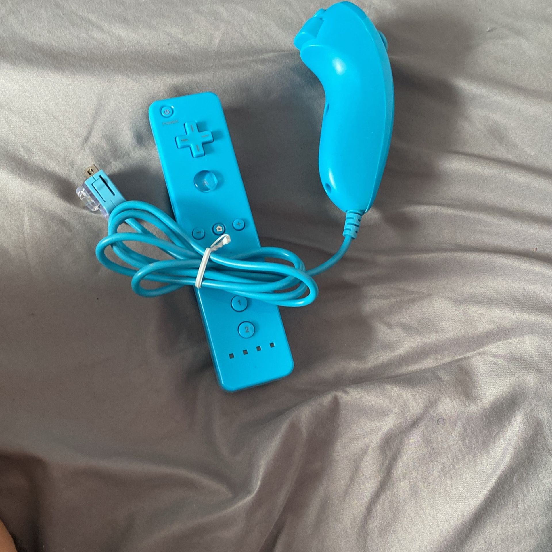 Wii remote with nunchucks