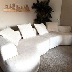 106.3" Curved Sectional Sofa 