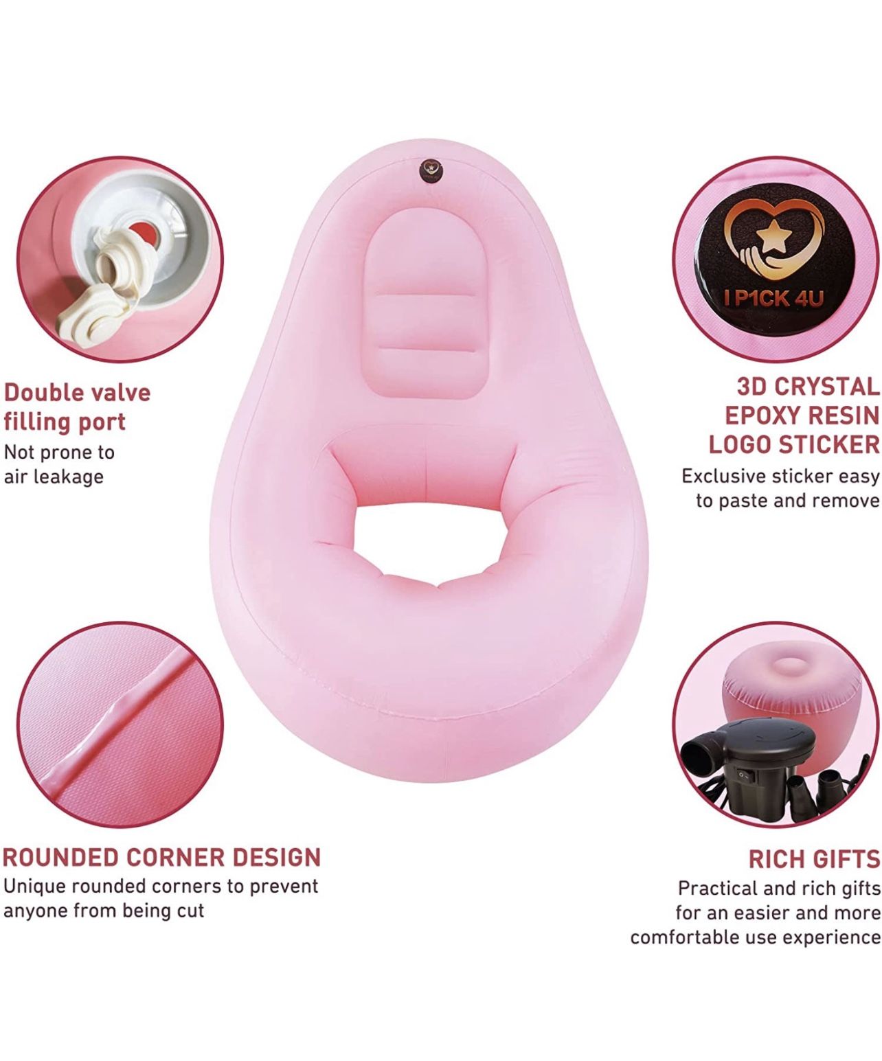 BBL Inflatable Chair with Air Pump for After Butt Surgery  Recovery,Sitting,Sleeping,Pregnancy and Relaxation Without Compromising  Results(with Ottoma for Sale in San Diego, CA