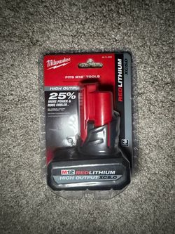 Milwaukee M12 REDLITHIUM HIGH OUTPUT XC5.0 Battery 48-11-2450 BRAND NEW