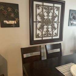 Metal  Art With Grapes 🍇 The Large Picture Is 75 And 35 Dollars For The Two Small Pics.