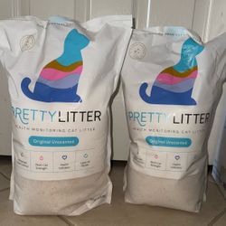 Two 8lb Bags of Unscented Pretty Litter Retails For $27.50 Per Bag