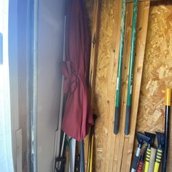 Patio Umbrella And Stand 