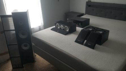 SONY STERO RECIEVER WITH SPEAKERS