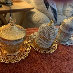 Gold And Silver Tea Sets