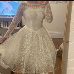 Vintage Wedding Dress, 1950s 