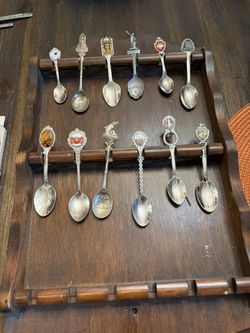 Cornwall Spoon Rack 20 Spoons For Collectors