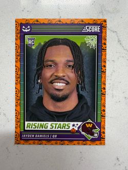 Jayden Daniels #26 2024 Panini Score-a-treat Orange Pumpkins RC Commanders