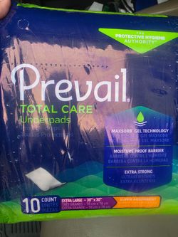 First Quality Prevail Underpads Super Absorbent 30 x 30 inch Pack of 10