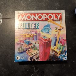 Monopoly Builder Strategy Board Game - Never Used - Like New