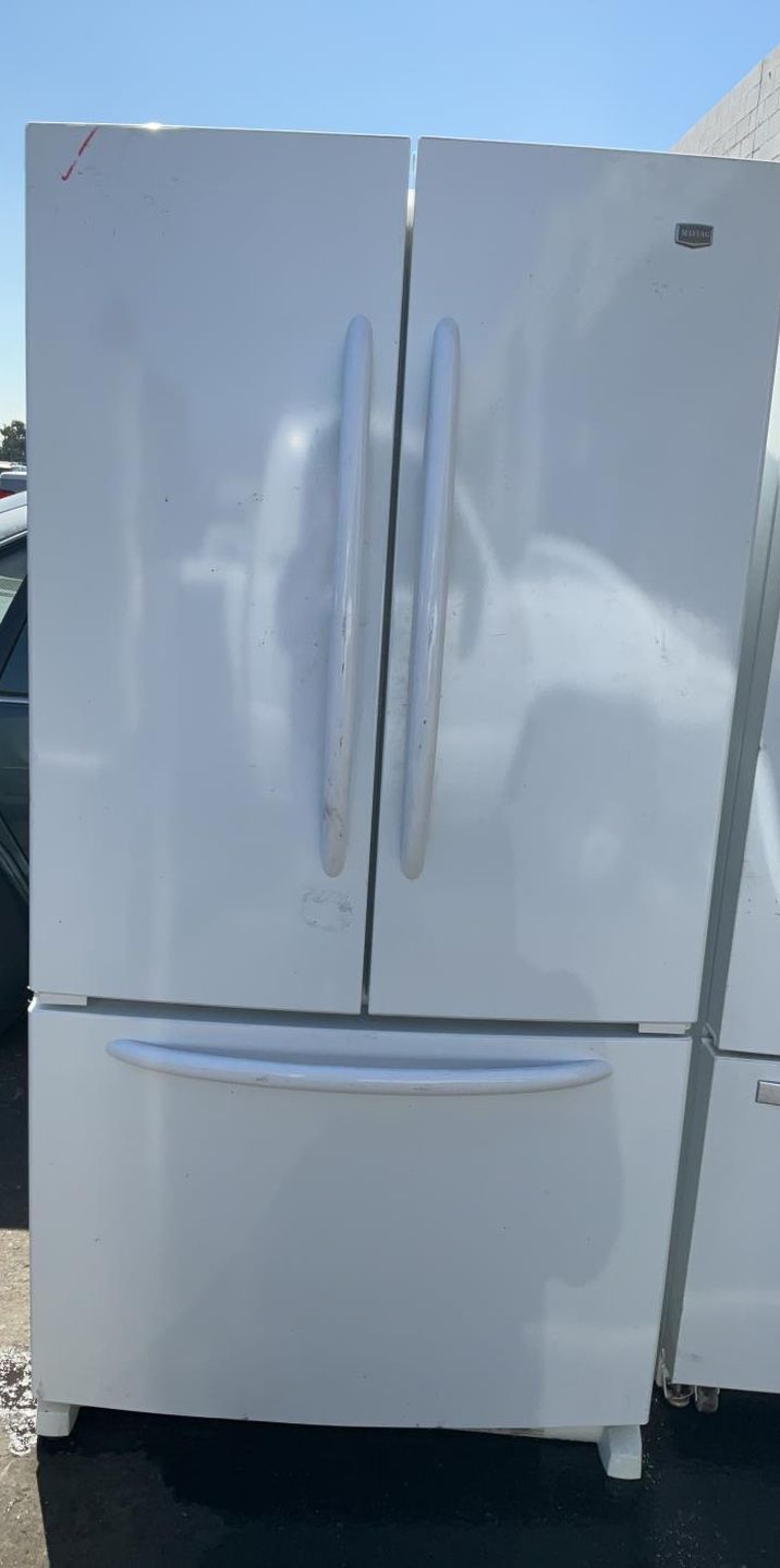 Maytag French Door White Refrigerator