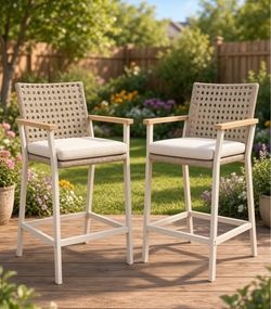 Set of 2. Bar stools for outdoor 31 inch