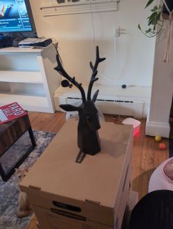 Metal Deer Head Bust