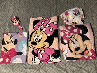 Minnie Mouse Toddler Bed Sheets and Towel
