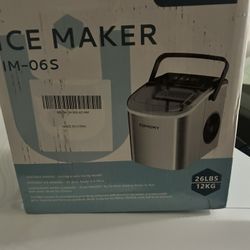 Brand New Euhomy Portable Ice Maker – 26lbs/Day – Fast Ice (IM-06S)