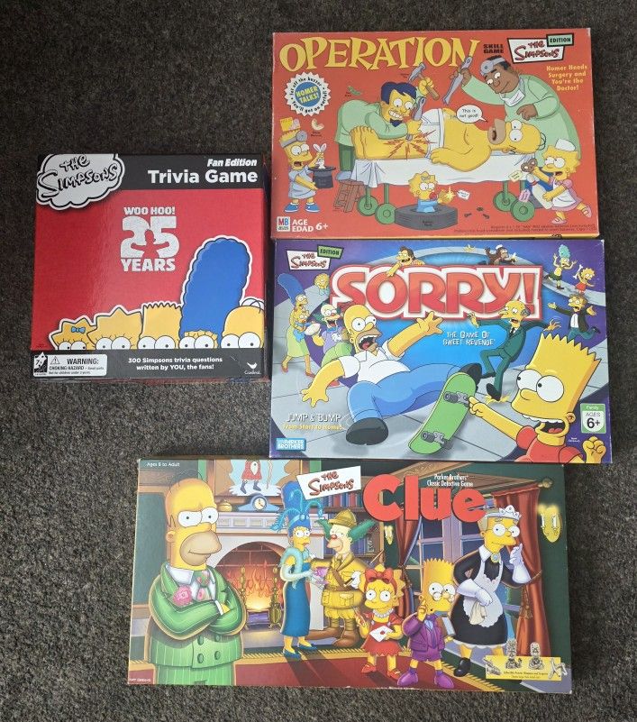 Simpsons Games Diferent Prices