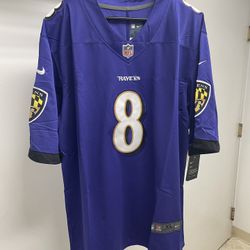 Baltimore Ravens Lamar Jackson stitched jersey size Large XL 2xl 3xl