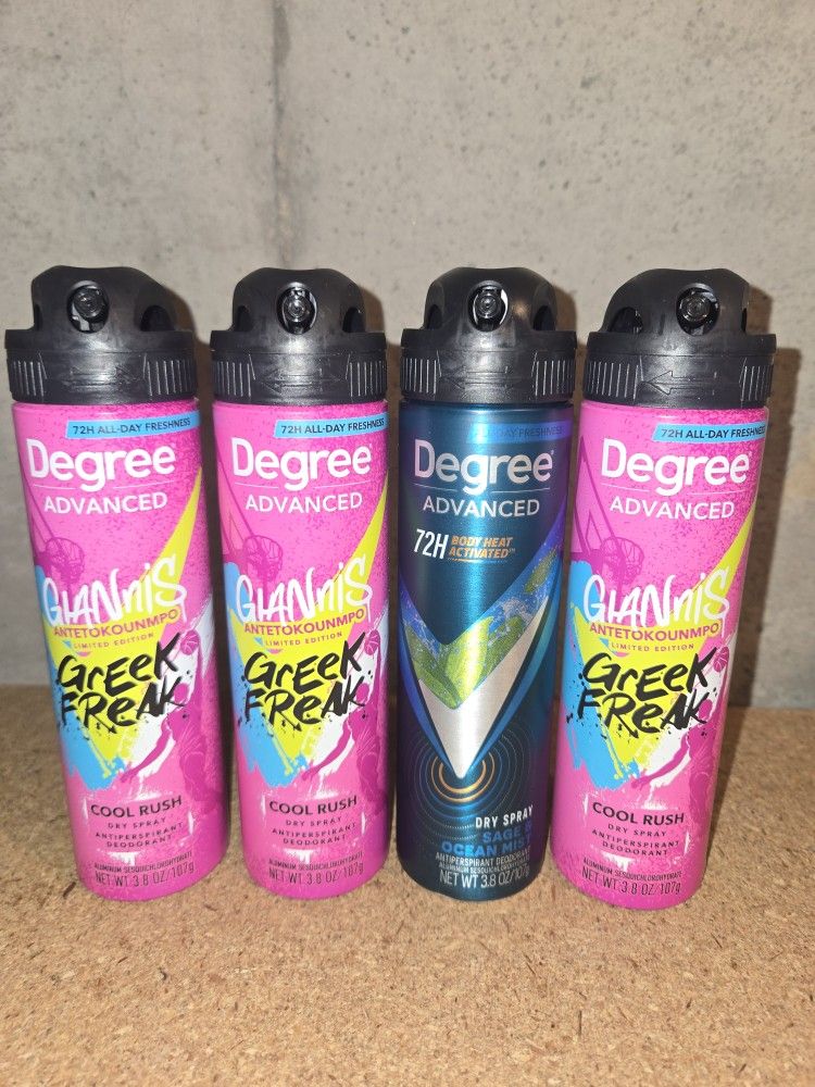 Degree Advanced Dry Sprays Antiperspirant/Deodorants 