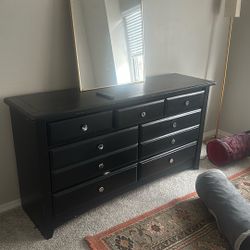 Black Wood Dresser 