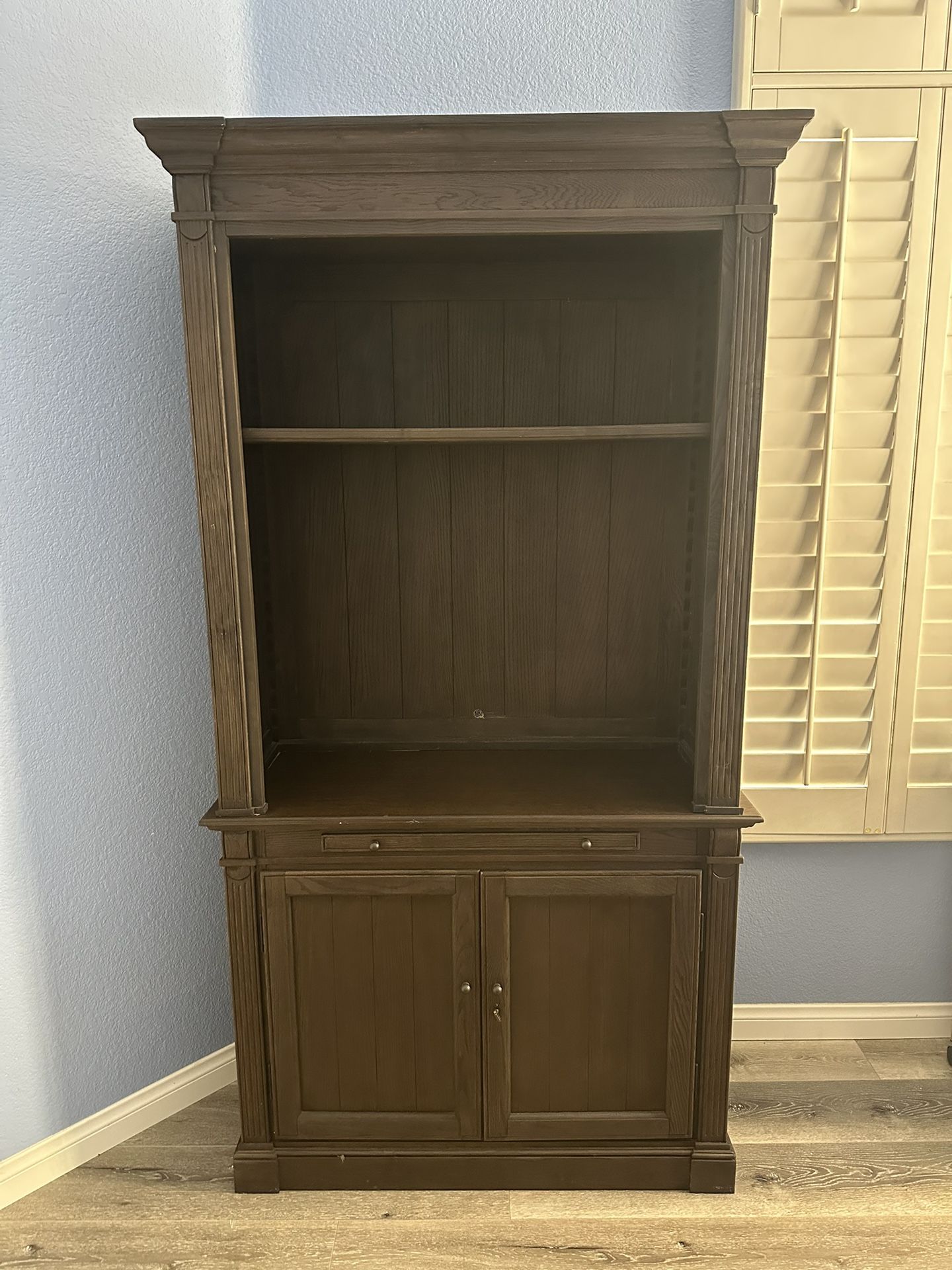 Restoration Hardware Tall Desk Hutch – Modular Office Bookcase with Shelves & Cabinets