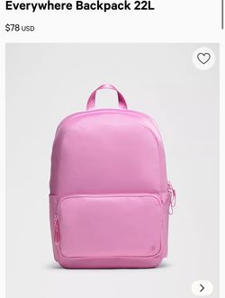 Lululemon pink backpack 22L