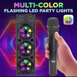 Karaoke Speaker with LED Lights