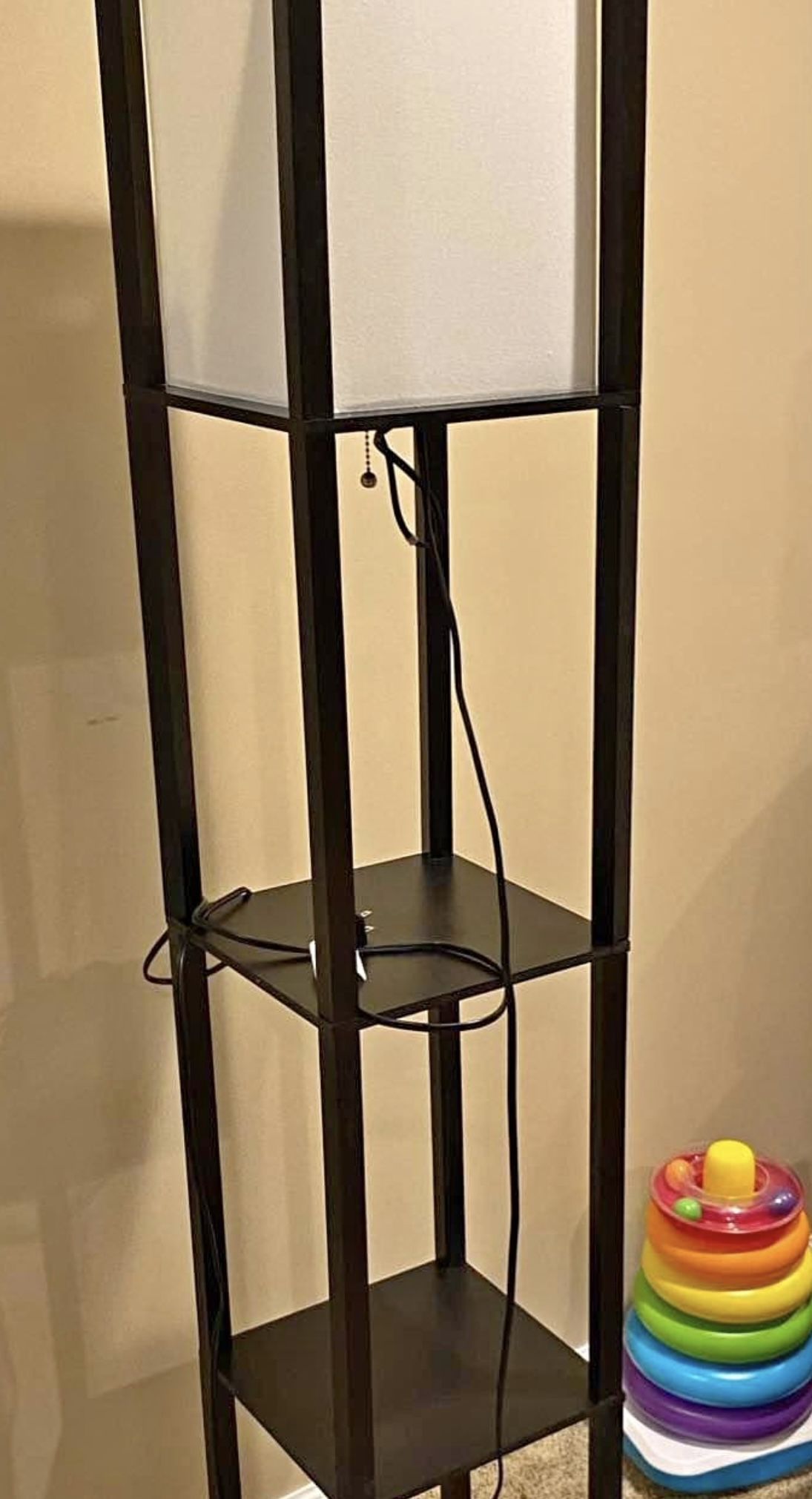 Black Shelf Lamp